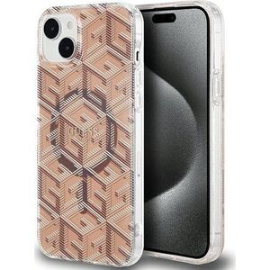 Guess GUESS GUHMP15MHGCUSTGW IPHONE 15 PLUS / 14 PLUS 6.7" BRĄZOWY/BROWN HARDCASE IML GCUBE MAGSAFE standard 13303437 3666339222130