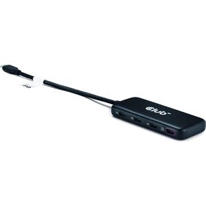 HUB USB Club 3D Club3D USB-Hub Typ C > 4x USB Typ C  10Gbps + 100W PD  St/Bu retail 13306362 8719214472962