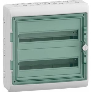 SCHNEIDERE Rozdzielnica hermetyczna Schneider Mureva / d. Kaedra 2x18 IP65 UV MRV-2-18-NT-T 13434 natynkowa drzwi transparentne 13307231 3303430134343