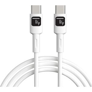 Kabel USB Techly USB-C - USB-C 1 m Biały (ICOC-MUSB20-C60W1) 13307999 8059018366884