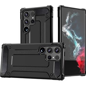 Hurtel Etui pancerne wzmacniane do Samsung Galaxy S24 Ultra Hybrid Armor czarne HURTEL 13320071 9145576284988
