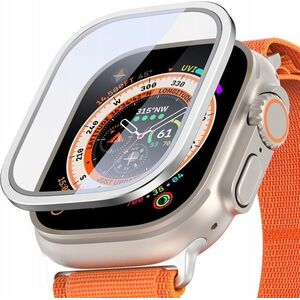 Dux Ducis DUX DUCIS szkło FLAS hartowane z ramką do Apple Watch Ultra / Ultra 2 49 mm srebrne 13320893 6934913025635