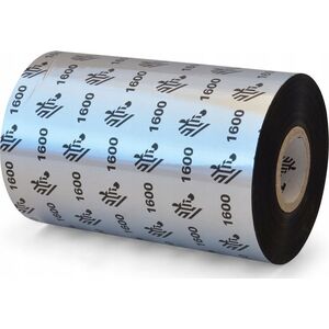 Zebra Wax Ribbon, 110mmx450m,1600| Economy Wax, 25mm core 13332857 8596375000209