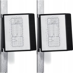 Durable DURABLE SichttafelwandhalterVarioMagnetWall 10 Sichtt. schw 13333195 4005546981970