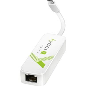 Techly Techly USB 3.1 Typ C RJ45 10/100/1000 Adapter, weiß 13333619 8051128109757