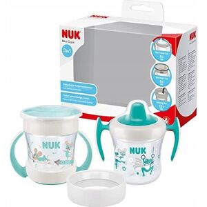 NUK NUK Trinkbecher Mini Cups Set 3in1 160ml ab 6 M. mint&türkis 13333860 4008600406228