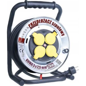 Rum-Lux Przedłużacz szpulowy 20m bębnowy guma 3x2,5 PSG/4-3-20 Rum-Lux 13335573 5905003007580