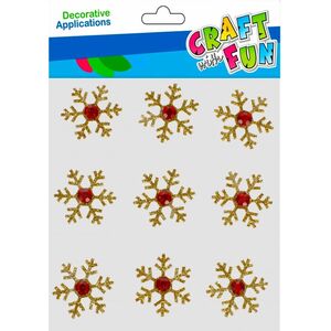 Craft with Fun OZDOBA BN NAKLEJKI GWIAZDKI BROK ZLO 9SZT 12/144 13336610 5904335884364