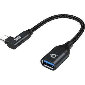 Adapter USB Conceptronic CONCEPTRONIC Adapter USB-C -> USB-A 3.0  OTG 90°gew. schwarz 13337768 4015867236307