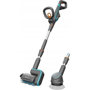 Gardena GARDENA cordless multi-cleaner AquaBrush Universal 18V P4A solo, hard floor cleaner (grey/turquoise, without battery and charger, POWER FOR ALL ALLIANCE) 13339563 4066407502765