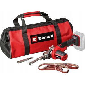 Szlifierka Einhell Einhell cordless band file TE-BF 18 Li-solo, 18Volt, electric file (red/black, without battery and charger, in tool bag) 13341797 4006825670974