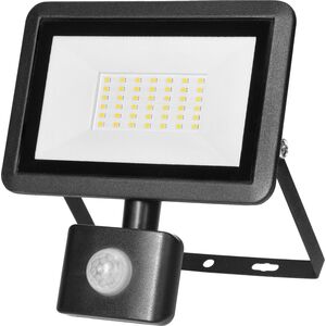 Naświetlacz Orno FARO S LED naświetlacz z PIR 30W, 2400lm, IP44, 4000K, aluminium + szkło 13359028 5908254826412