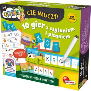 Lisciani Zestaw Carotina - 10 gier z czytaniem i pisaniem 13400621 8008324106554