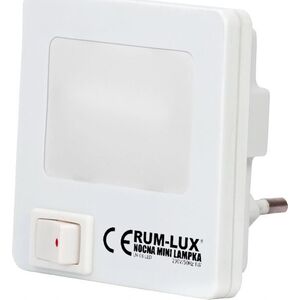 Lampka wtykowa do gniazdka Rum-Lux Lampka kwadrat LED biała LN-03 LED 13401412 5905003006279
