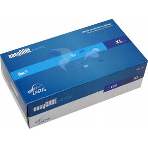 EasyCare Zarys easyCARE - Rękawiczki diagnostyczne, nitrylowe, bezpudrowe, niebieskie - XL 13405234 5907996823024