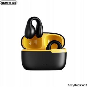 Słuchawki Remax Słuchawki Bluetooth REMAX TWS W11 BT 5.3 BLACK/YELLOW 13430947 6954851233848