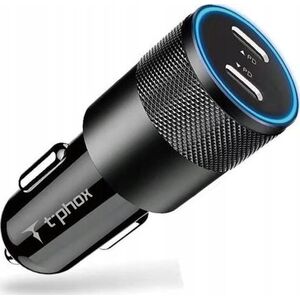 Ładowarka T-Phox ŁAD SAM. T-PHOX T-C09 2xUSB-C 40W BLACK 13433552 6974670442160