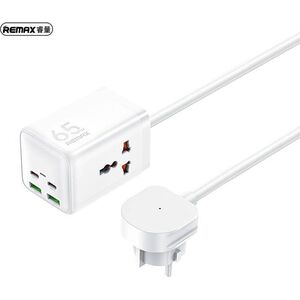 Ładowarka Remax ŁAD SIEC REMAX GAN POWER STRIP 65W RP-U157 2xUSB+2xUSB-C 1.5M WHITE 13450889 6954851221937