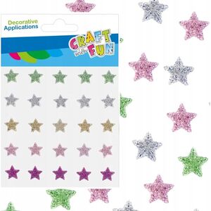 Craft with Fun OZDOBA DEK KRYSZT SPRZYL GWIAZDKI 25SZT CF12/288 13455830 5905523621617