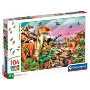 Clementoni Clementoni Puzzle 104el Super Kraina Dinozaurów 25768 13456022 8005125257683