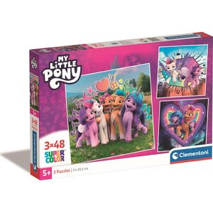 Clementoni Clementoni Puzzle 3x48el SuperColor My Little Pony 25322 13458651 8005125253227