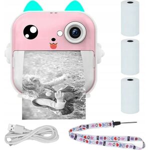 Drukarka etykiet ExtraLink EXTRALINK EPP-003 PORTABLE MINI PRINTER PINK WITH CAMERA, LCD DISPLAY 13462857 5906168634277