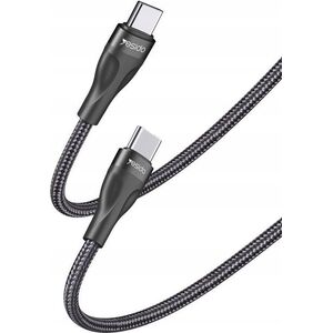 Kabel USB Yesido yesido Kabel CA83 PD 45W Type-C/Type-C 30cm 3A, BLACK / CZARNY 13463311 6971050265081