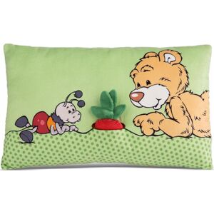 NICI NICI 49449 Maskotka poduszka Miś Mielo z rzodkiewką 2D 43x25cm GREEN 13466372 4012390494495