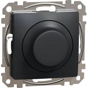 SCHNEIDERE Ściemniacz LED Schneider Sedna Design SDD114502 obrotowy RC/RL czarny antracyt Design & Elements 13477178 3606481467485