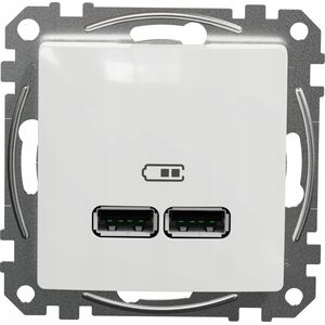 SCHNEIDERE Gniazdo ładowania USB Schneider Sedna Design SDD111401 A+C 2,1A białe Design & Elements 13477182 3606481478368