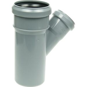 AQUER Trójnik kanalizacyjny PP 110/50mm 90° Aquer T110/50/45 SZ szary 13496736 5908241620658