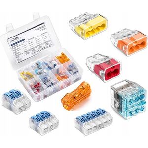 Simet Zestaw 80szt. szybkozłączek do linek i drutów SCL2, SCL3, SCL5, SCP2, SCP3, SCP4, SCP6, SCS2 Simet Ideal Combo3 88000903 organizer 13515677 5907813236129