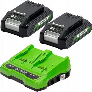 Greenworks 24V 2xakumulator 4 Ah + ładowarka dual Greenworks GSK24B4X 13527908 6952909045450
