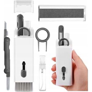 Hurtel 7w1 Uniwersalny zestaw do czyszczenia elektroniki słuchawek telefonów klawiatury szary 7w1 Uniwersalny zestaw do czyszczenia elektroniki słuchawek telefonów klawiatury szary 13528880 9145576280256