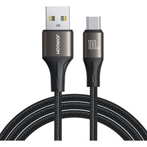 Joyroom Kabel przewód Light-Speed Series USB-A - USB-C szybki transfer 100W 1.2m czarny Kabel przewód Light-Speed Series USB-A - USB-C szybki transfer 100W 1.2m czarny 13528883 6941237109989