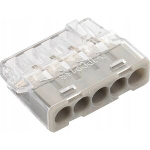 Simet Szybkozłączka wciskana do drutów 5x 0,2-2,5mm2 24A Simet Mini PC215S 89243000 transparentna/szara 13529242 5907813235368