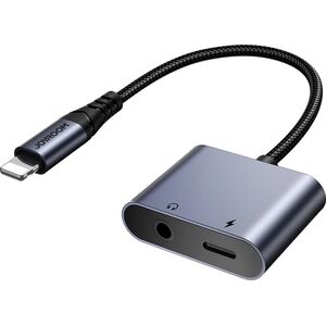 Joyroom Adapter DAC 2w1 Joyroom SY-L01 Lightning / Lightning, mini jack 3.5mm czarny 13532359 6956116773830