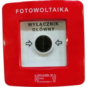 DZIEW Wyłącznik przeciwpożarowy fotowoltaiki Elektromet 911440 WF-1s 2 tory prądowe 12A NC-NO natynkowy samoczynny 13581600 5906197483891
