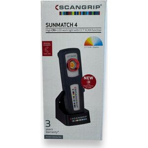 Scangrip Akumulatorowa lampa robocza 500 lm CCT SCAN  SUNMATCH 4 COLOURMATCH 03.5657 13604584 5708997356579