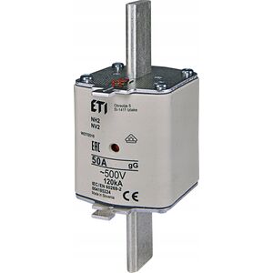 Etipo Wkładka topikowa zwłoczna Eti 004185237 Kombi NH2 GG 50A/500V 13607415 3838895933144