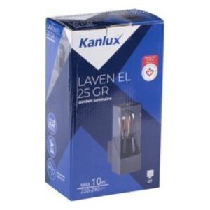 Kinkiet Kanlux Kanlux Laven 36548 kinkiet ogrodowy IP44 1x10W E27 grafitowy 13616714 5905339365484