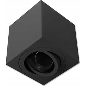 Lampa sufitowa LVT LVT 0938 lampa sufitowa oprawa natynkowa spot 1x35W GU10 czarne 13616721 5908263384538