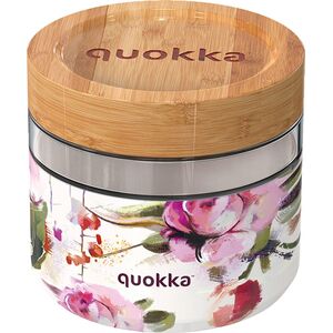 Quokka Quokka Deli Food Jar - Pojemnik szklany na żywność / lunchbox 820 ml (Dark Flowers) 13639666 8412497401314