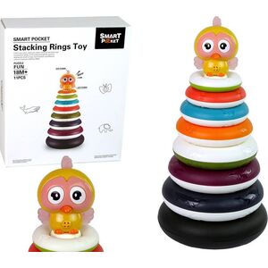 LeanToys Edukacyjna Piramidka z Obręczami Kółka Kaczuszka 13655703 5905214975760