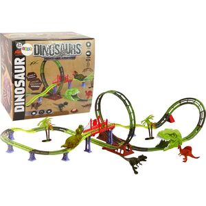 LeanToys Tor Kolejka Spirala Dinozaur Dźwięk Światło Akcesoria 13655760 5905323216471