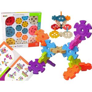 LeanToys Klocki Konstrukcyjne Płatki Śniegu 52 Elementy 13655786 5905515351256