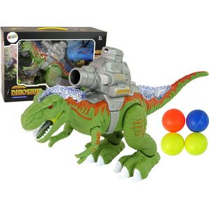 Figurka LeanToys Dinozaur z Katapultą Chodzi Strzela Zielony 13655804 5905515355476