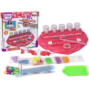 LeanToys Zestaw do Robienia Bransoletek Diamenciki Wyklejanie Serce 13655832 5905679072783