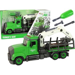 LeanToys Pojazd do Przewożenia Drewna Zielony 13655888 5905679074558