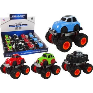 LeanToys Metalowe Autko Duże Koła Różne Wzory HXHG08 13674383 5902447011302